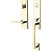 Baldwin 85391.RENT Minneapolis Right Handed Single Cylinder Keyed Entry One Piec, Satin Brass and Black