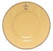 Majolica Fleur De Lis Ceramic Pottery Salad Plate Butter 8.5"D Set / 2