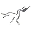 Flowmaster 817492 Force II Moderate Sound Dual Rear/Side Exit 409S Cat-Back System