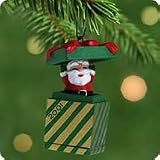 2001 Santa-in-a-box Miniature Collector's Series Ornament Hallmark QXM5355
