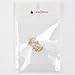 niceEshop Gold Plated Crystal Rhinestone Party Mask Earring Stud (1 Pair,Gold)