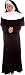Mother Superior Catholic Nun Costume Robe with Collar, Hood and Veil