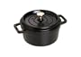 Staub 1102025 Cocotte Ronde Noir Mat 20 Cm