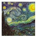 Vincent VAN GOGH Art STARRY NIGHT Set 4 STONE COASTERS New Gift