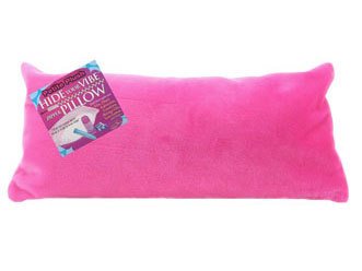 sex pillow:Bundle Petite Plush Hide Your Vibe Pillow Pink and Aloe Cadabra Organic Lube Vanilla 2.5Oz