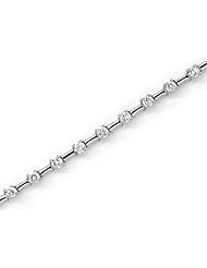 14K White Gold Diamond Bracelet