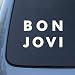 BON JOVI - Vinyl Car Decal Sticker #1841 | Vinyl Color: White