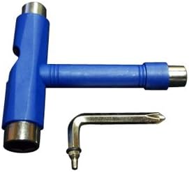 SCSK8 Ultimate Skateboard Package Skateboard Wheels + Bearings + Skate Tool + Skate Grip (BLUE KIT, 52mm)