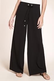 Plait Waist Wide Leg Beach Trousers [T52-1392-S]