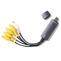 HDE EasyCap Model 002 - 4 Channel USB 2.0 DVR Video Audio CCTV Capture Adapter