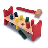Melissa & Doug Deluxe Wooden Pound-A-Peg