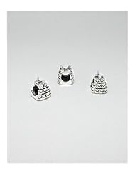 Cake Bead In 92.5 Sterling Silver