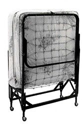 Kitchen: 39 inch Rollaway Bed Link Support Deck with 4 inch Poly Foam Mattress Manufactured By Leggett & Platt