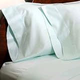 100% Cotton Hazel 500 Thread Count Solid Sateen Bed Sheet Set Sage King