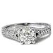 1.33CT Vintage Diamond Ring 14K White Gold