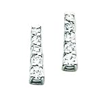 14kw AA Diamond Journey Earring