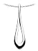 Kit Heath Sterling Silver 90DSHP Ladies Contemp Long Twist Pendant + 18