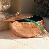 Copper Garden Hose Hider