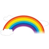 RoomMates RMK1629GM Over the Rainbow Peel & Stick Giant Wall Decal