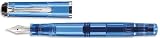 Pelikan Tradition Series 205 Blue Transparent Fine Point Fountain Pen - 967596