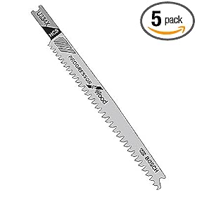 Bosch U234X 4-1/4-Inch, Progressor HCS Universal Shank Jigsaw Blade, 5 Pack
