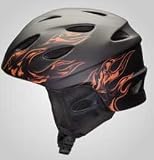 Kid's Giro G9 Ski and Snowboard Helmet - Matte Black Flames