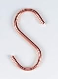Professional Series 4 S-Shape Pot Rack Grid Hooks: Copper Plated 9870