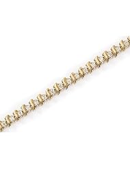 14K Yellow Gold Diamond Bracelet