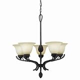 World Imports Outdoors In 5-Light Pinecone Chandelier - Black