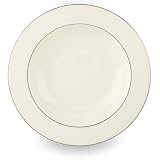 Lenox Tribeca Platinum Banded Bone China Pasta Bowl/Rim Soup