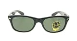 Ray-Ban RB2132 New Wayfarer Sunglasses,Black Frame/G-15-XLT Lens,52 mm