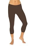  : Beyond Yoga Supplex Gathered Legging (Dark Brown, Large)