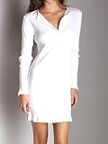 Claridge + King Henley Short Dress White