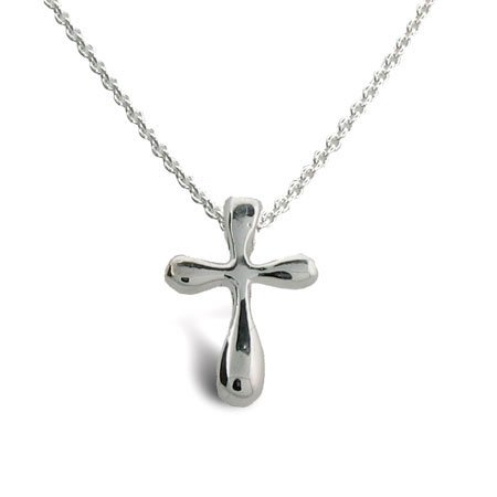 Eve's Addiction Small Sterling Silver Cross Pendant