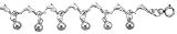 Sterling Silver Charm Anklet with Jumping Dolphins and Chime Balls