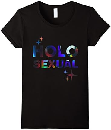 Women's Holo Sexual Tshirt Small Black