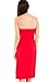 Strapless Seamless Red Smocking Tube Dress
