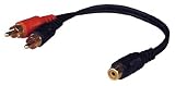 Pyramid RY5 1 Female to 2 Male RCA Adaptor