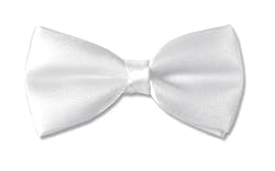 BOWTIE Solid WHITE Men's Bow Tie Tuxedo Ties BowTies