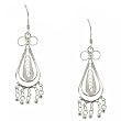 925 Silver Celtic Spiral Chandelier Dangling Earrings