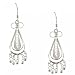 925 Silver Celtic Spiral Chandelier Dangling Earrings