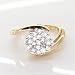 0.90 Carat Round Diamond Cluster Ring in 18ct Solid Yellow Gold