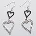 925 Sterling Silver Earrings with inlaid Clear CZ