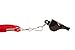 BLARIX Guard Whistle and Lanyard Loudest pealess Whistle for Coach, Referee, Officials (Black and Red)