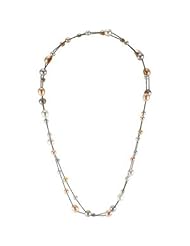 Freshwater Multi-color Pearl Necklace in Sterling Silver