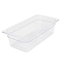 Excellante Third Size 4-Inch Deep Polycarbonate Food Pan