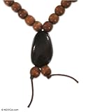 Agate long necklace, 'Exotic' 0.4 W 35.4 L