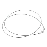 18 Sterling Silver Italian Omega Chain Necklace 1 Mm