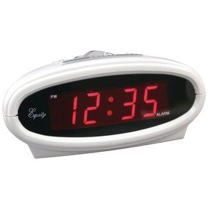 EQUITY 30227 WHITE ALARM CLOCK