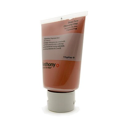 Anthony Logistics for Men Deep Pore Cleansing Clay, Normal to Oily Skin, Fragrance Free 4 oz (113 g)